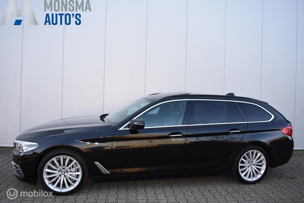 BMW 540xd Touring Sapphirschwarz Pano Massage H/K Standkache, Automaat, Gebruikt, 2993 cc, 2000 kg