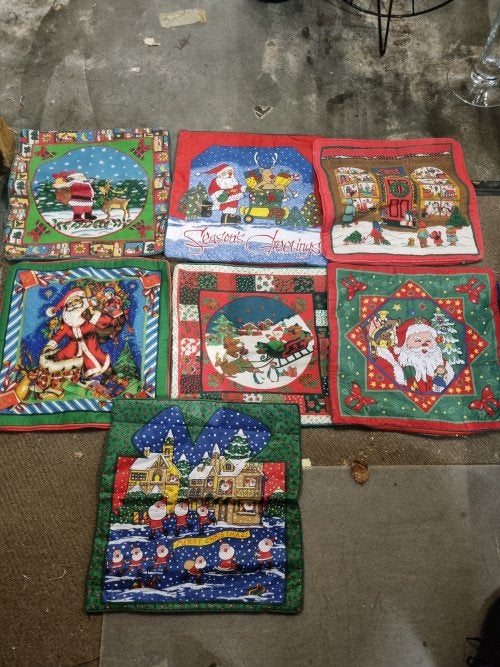 kussenslopen kerst 7 stuks, Ophalen of Verzenden, 'T Olde Gre-j, Info@toldegrej.nl, Endepoelstraat 20f Didam