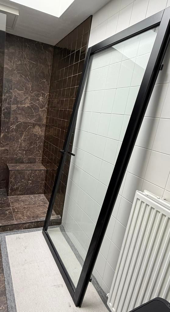 Opdekdeur glas, Doe-het-zelf en Verbouw, Deuren en Horren, Ophalen, Binnendeur, 200 tot 215 cm, Glas