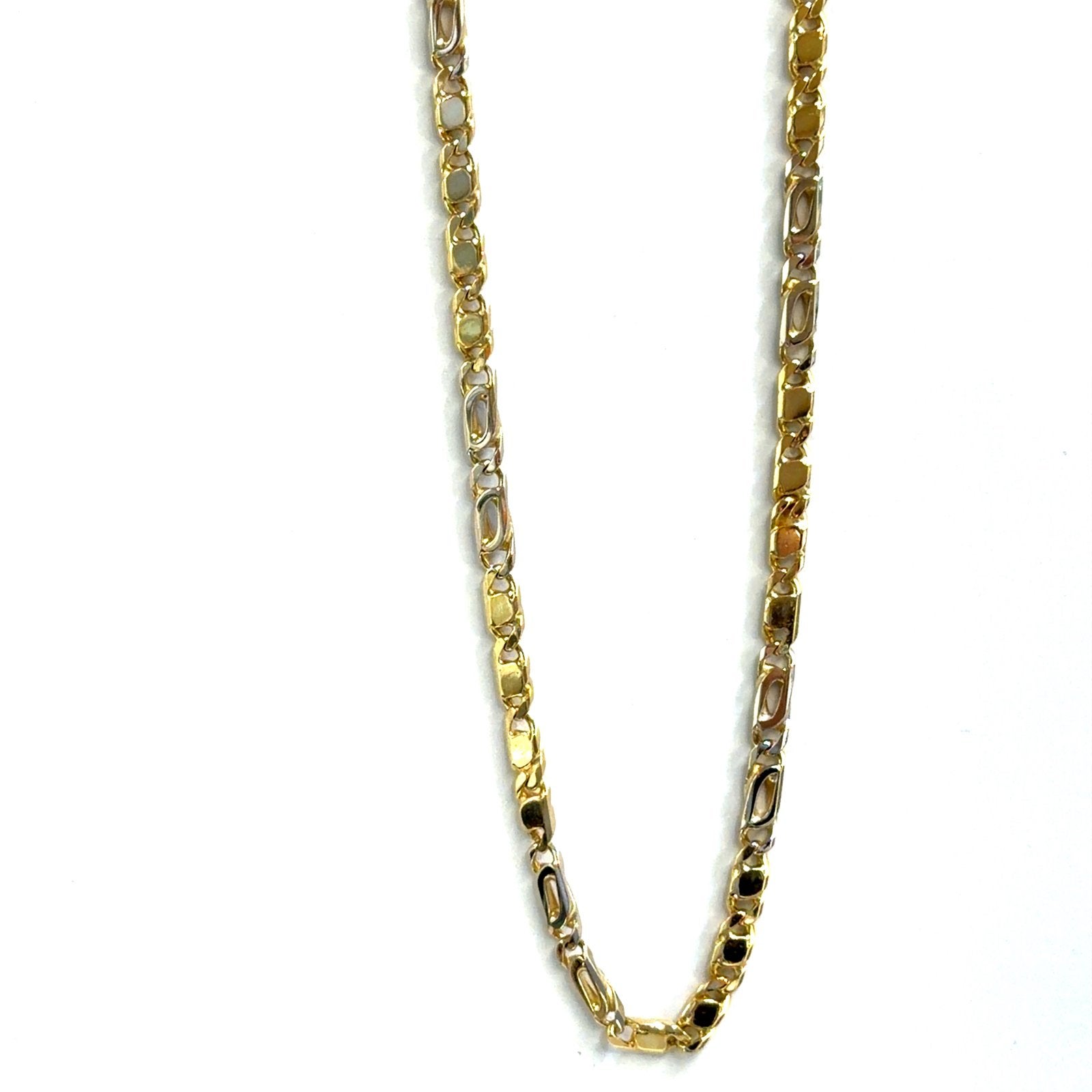 Gouden ketting, 18 karaat, bicolor, Www.bredajuwelier.nl, Nieuw, Ophalen of Verzenden, Www.bredajuwelier.nl