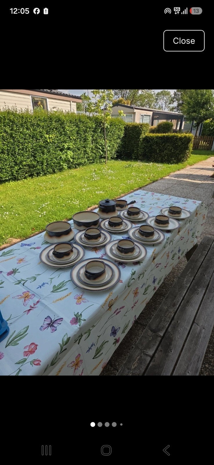 Mancioli Italiaans Keramiek Servies 6 Persoons Vintage, Ophalen
