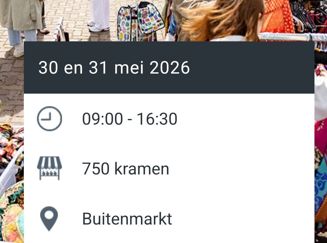 (Hoek)kraam IJHallen zondag 31mei gezocht., Tickets en Kaartjes, Evenementen en Festivals