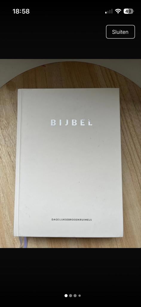 HSV Bijbel dagelijksebroodkruimels - Nieuwstaat, Huis en Inrichting, Ophalen of Verzenden, Nieuw, Eenpersoons, Crème