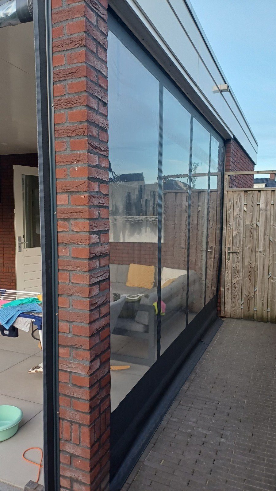 Marvella oprolbare veranda wand zeil 3x
