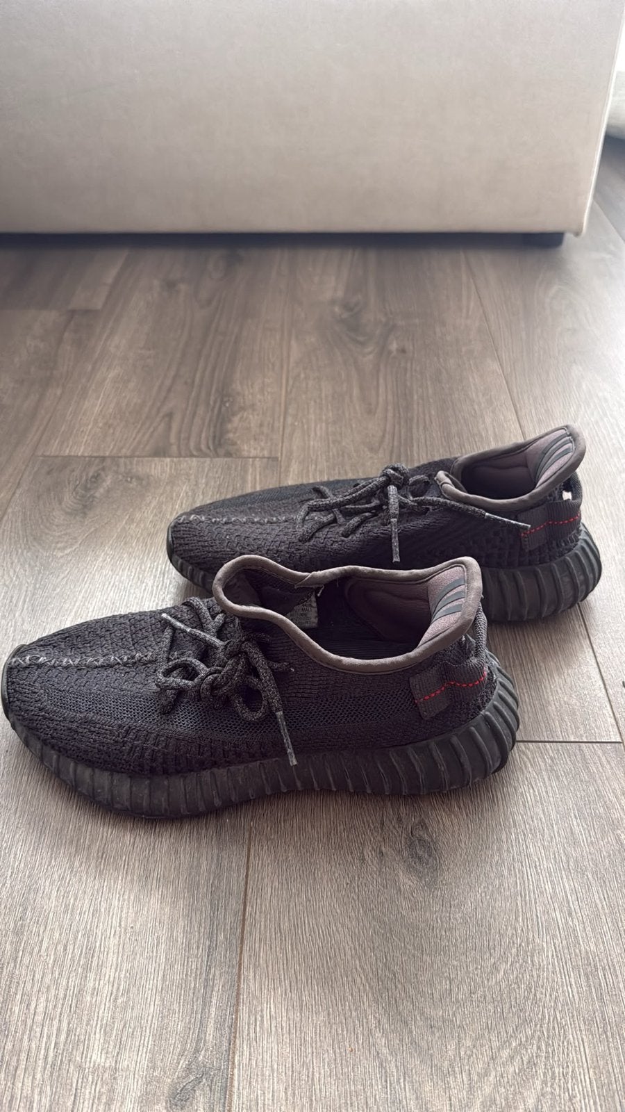 Yeezy’s 350 - Zwarte sneakers, Verzenden, Zwart, Sneakers of Gympen, Gedragen