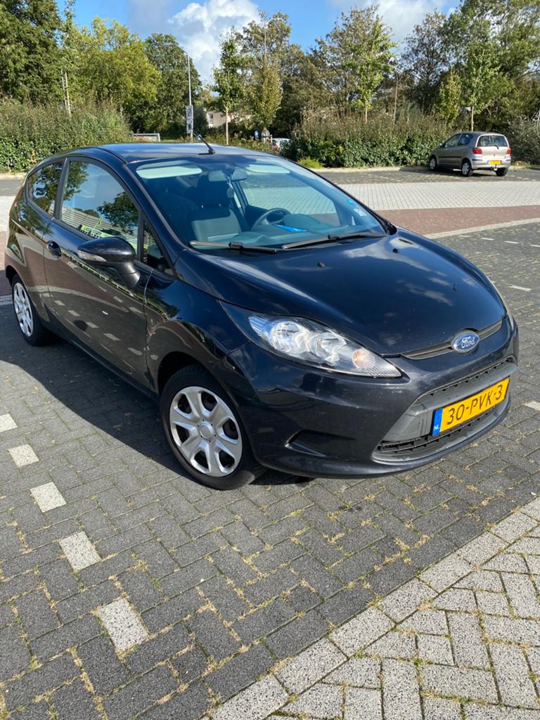 Ford Fiësta 1.25 81pk 3DR 2011 Zwart, Auto's, Ford, Voorwielaandrijving, Euro 5, 600 kg, 4 cilinders