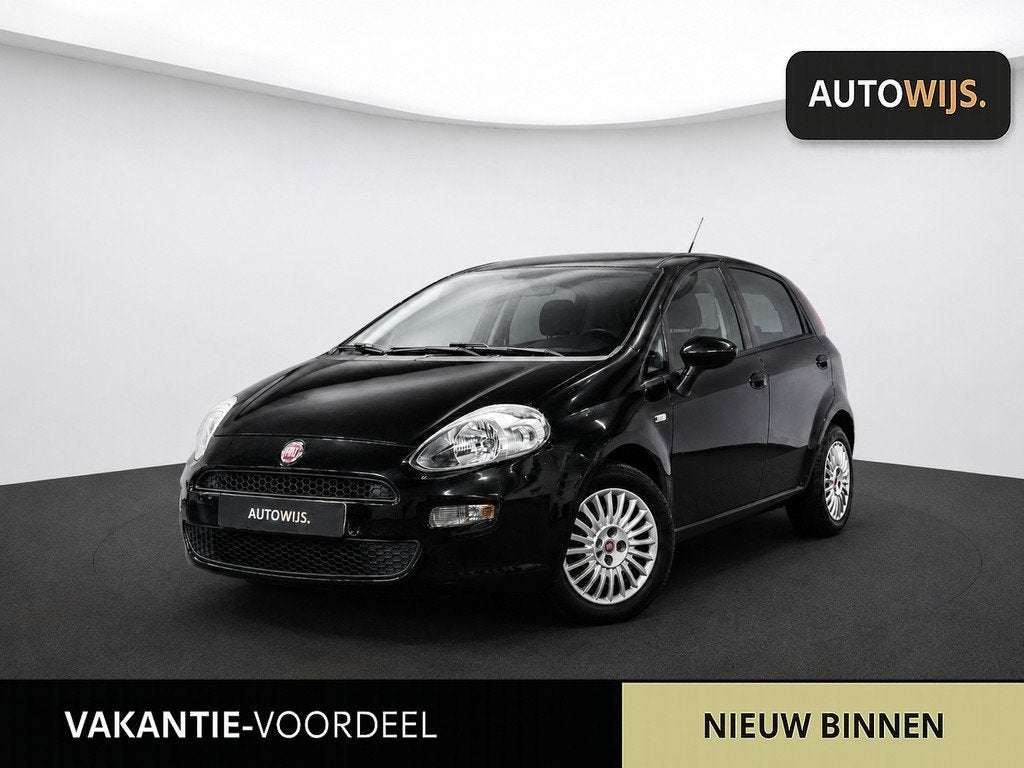 Fiat Punto Evo 0.9 TwinAir Lounge|NL AUTO|Airco|APK 5-2026|(, Voorwielaandrijving, Euro 5, Gebruikt, Zwart