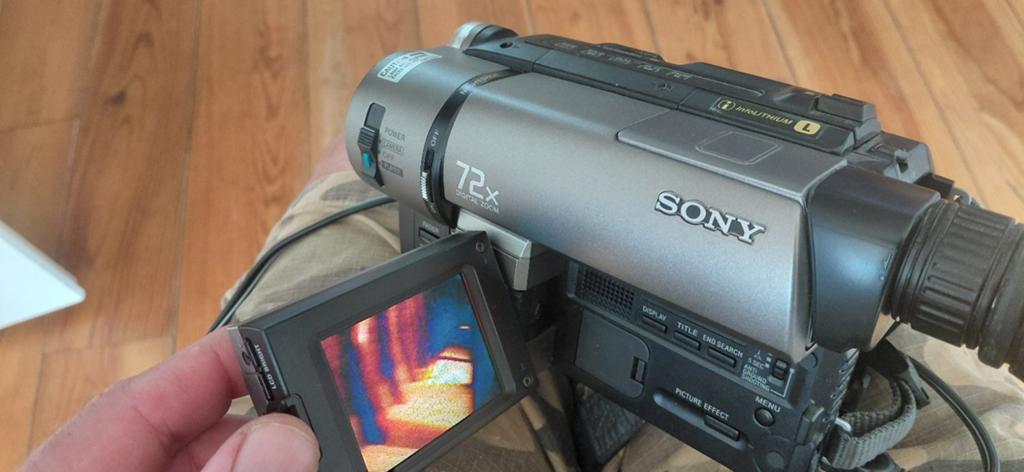 Sony hi8 camera inc voeding en tas, Ophalen of Verzenden, Hi 8