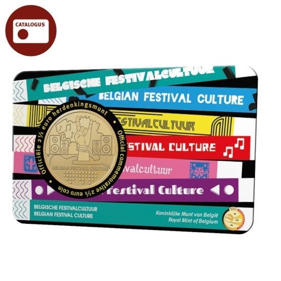 2,50 Euro Belgie 2023 - Festival Cultuur - BU Coincard Frans, Verzenden, België, Overige waardes, Losse munt