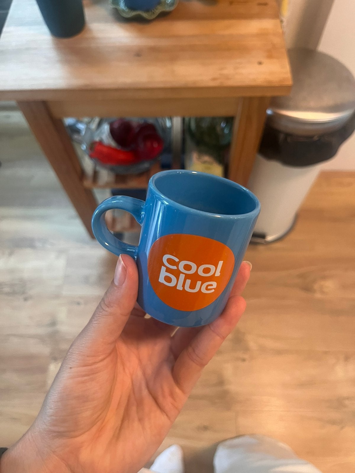 Coolblue espressomok, Ophalen of Verzenden, Zo goed als nieuw, Blauw
