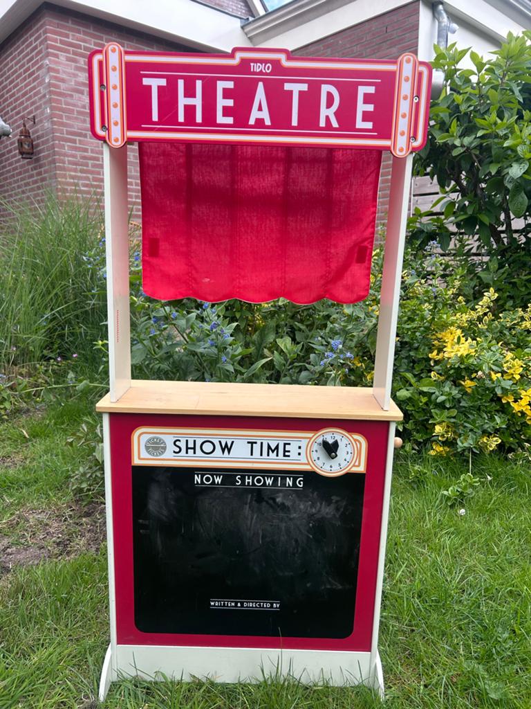 Tidlo Houten Poppentheater / Marktkraam, Hobby en Vrije tijd, Ophalen, Zo goed als nieuw