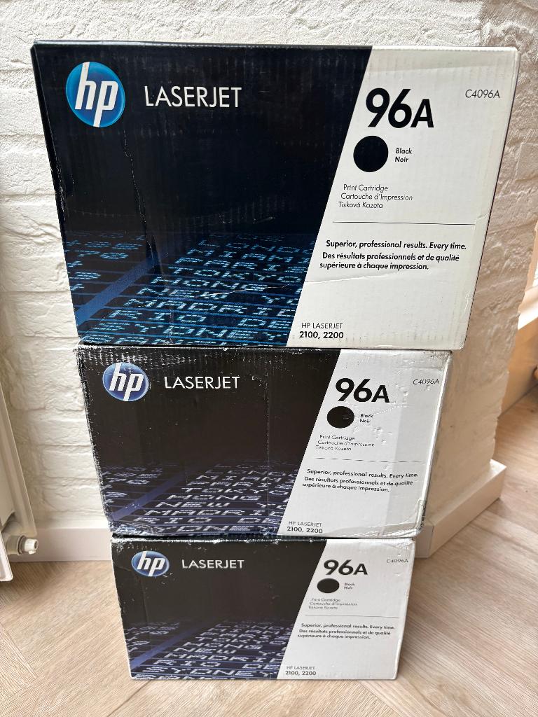 3 originele HP toner C4096A (HP 96A) HP 2100/2200, Ophalen of Verzenden, Nieuw, Toner, HP (ORIGINEEL)