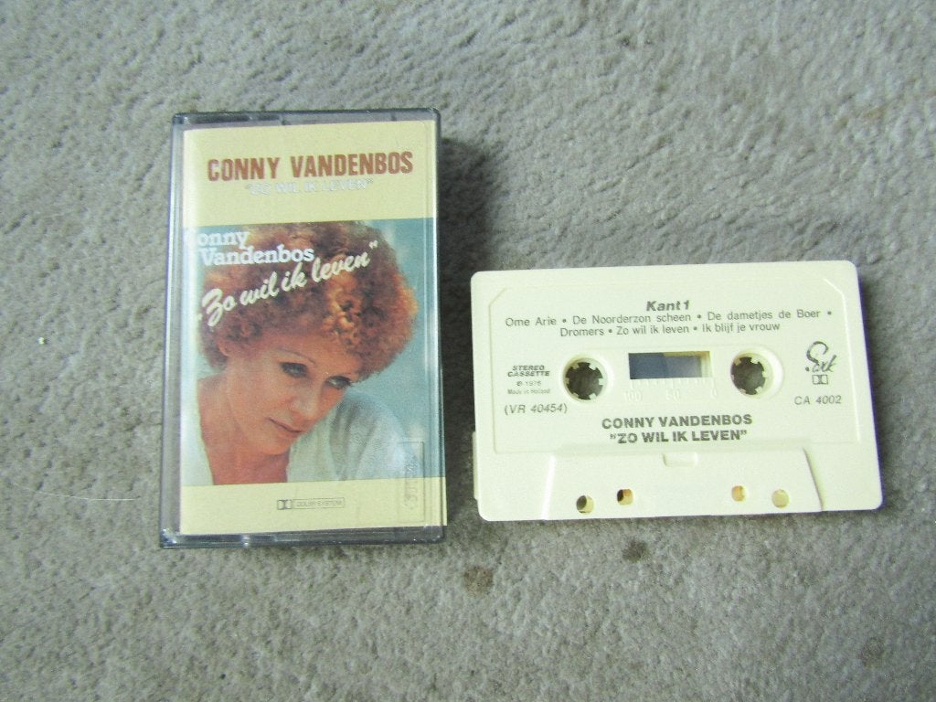 Cassette: Conny van den Bos - Zo wil ik leven, Gebruikt, 1 bandje, Ophalen of Verzenden, Origineel