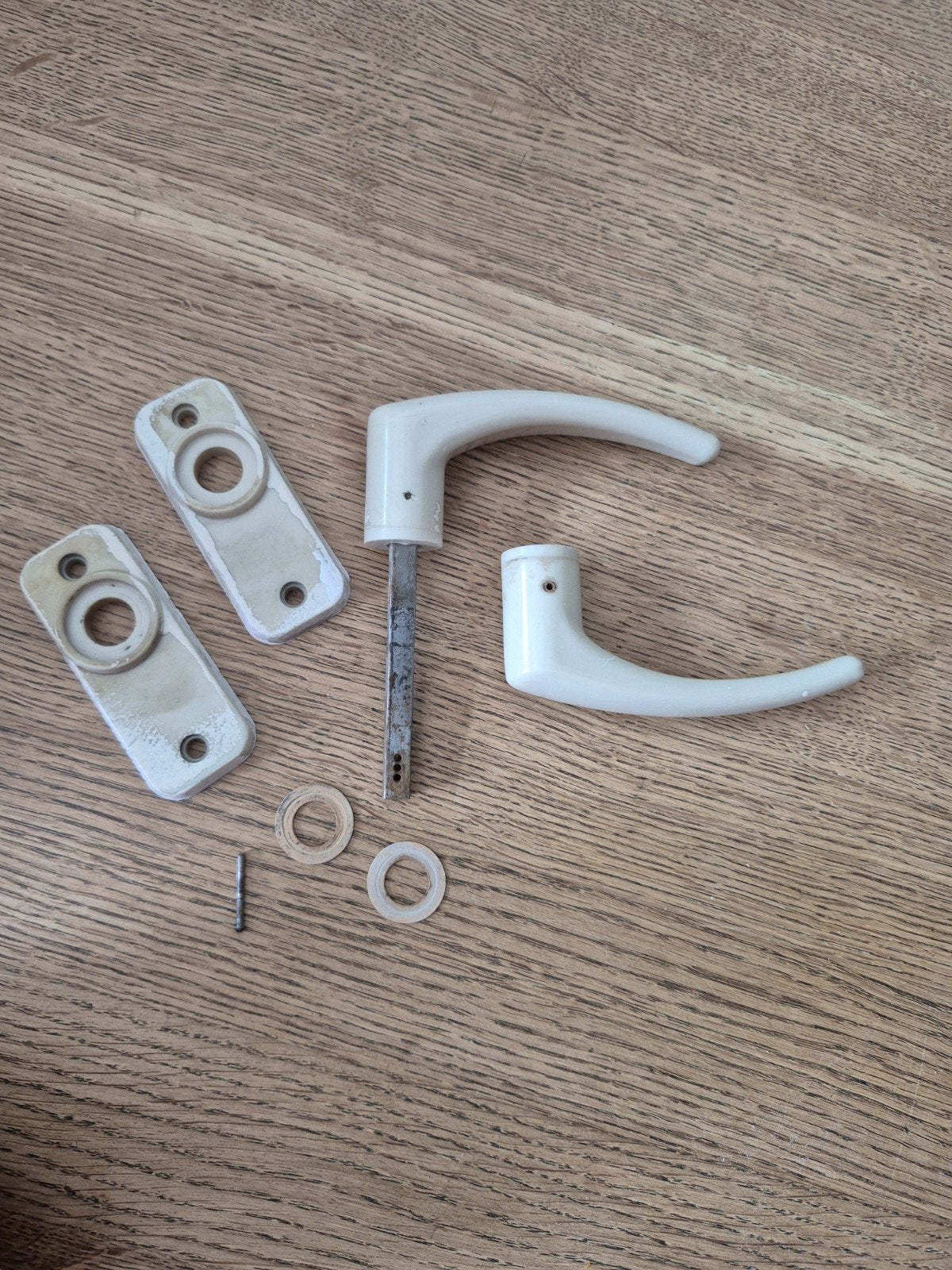 Bakelieten deurbeslag, Ophalen of Verzenden, Gebruikt, Overige materialen, Klink of Kruk