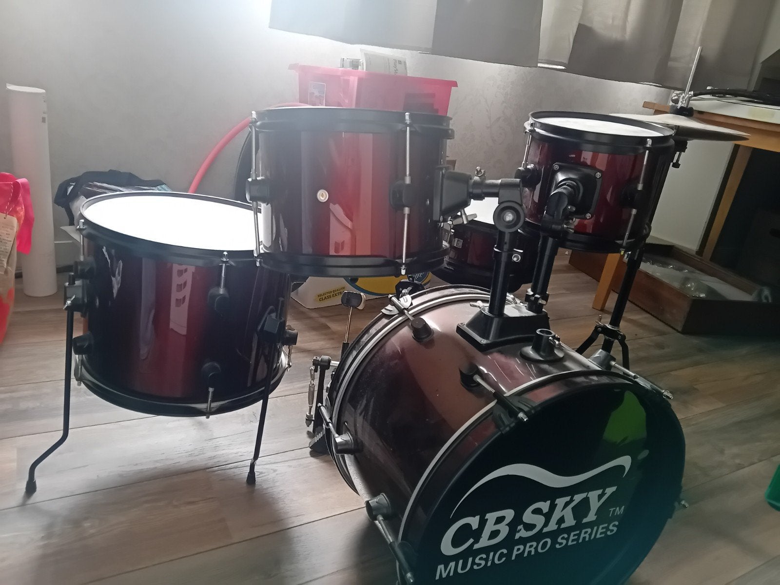 CB Sky junior drumstel - compleet, Ophalen, Gebruikt, Overige merken