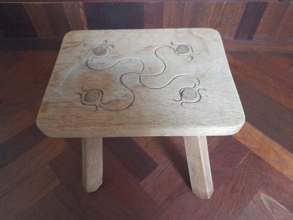 Super charmant decoratief houten krukje, Ophalen of Verzenden, Hout