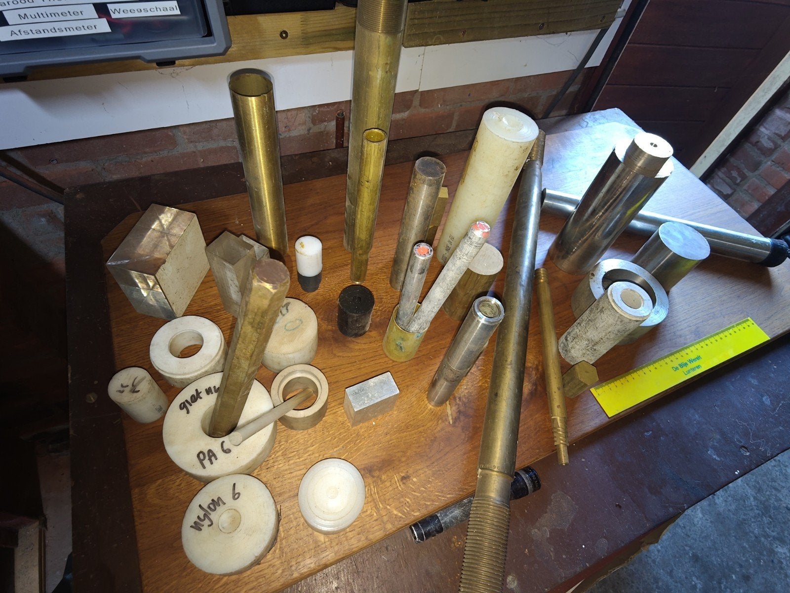 Diverse metalen en kunststof reststukken, Ophalen of Verzenden, Gebruikt, Aluminium