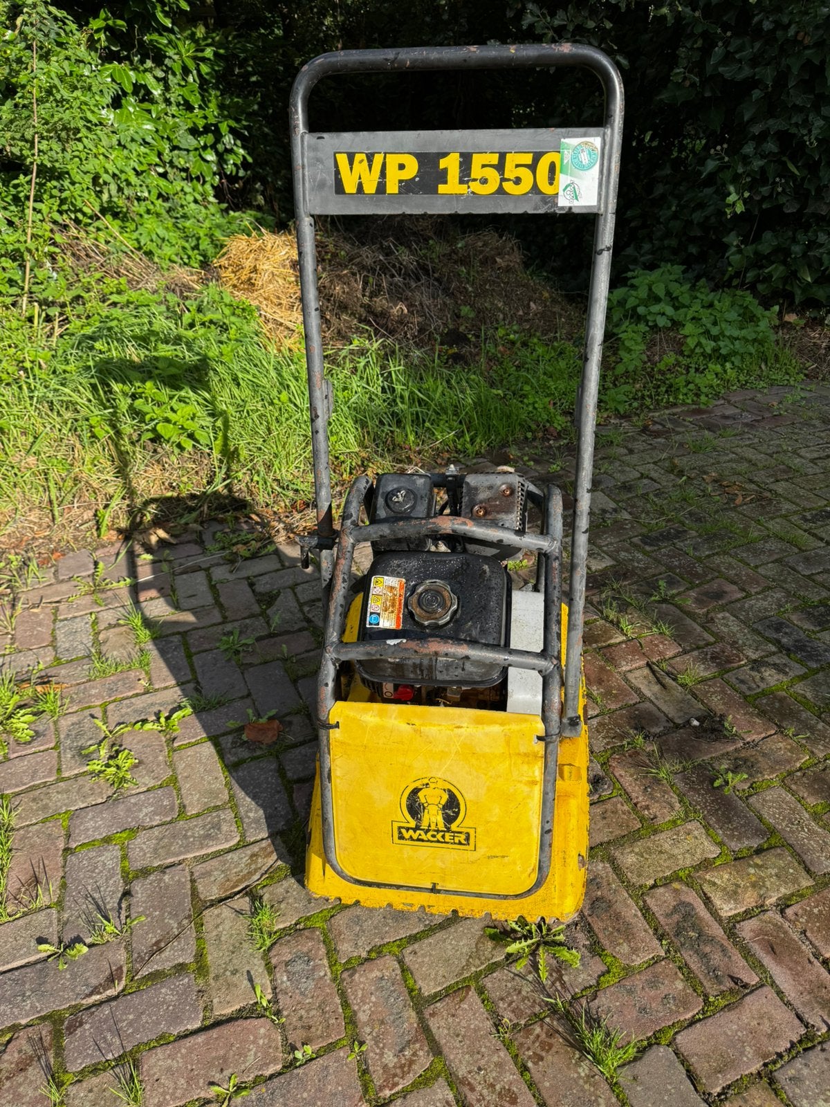 Wacker WP1550A trilplaat – 86 kg – 3,6 kW, Ophalen, Zo goed als nieuw