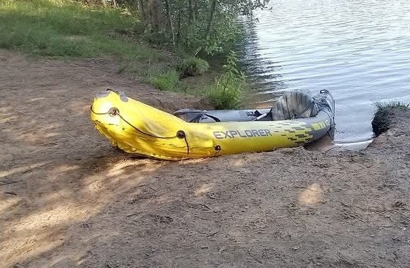 opblaas kajak, Intex K2 explorer, Watersport en Boten, Ophalen, Zo goed als nieuw, Eén persoon, Kajak