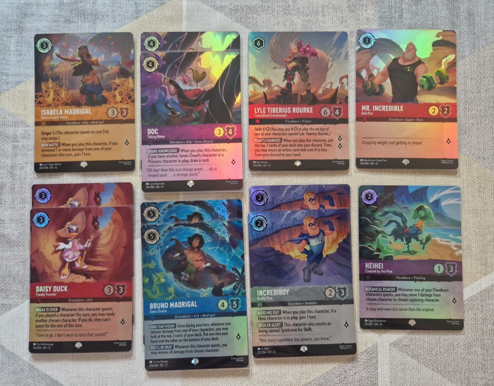 Diversen EPIC kaarten zie foto lorcana disney, Ophalen of Verzenden, Zo goed als nieuw, Foil
