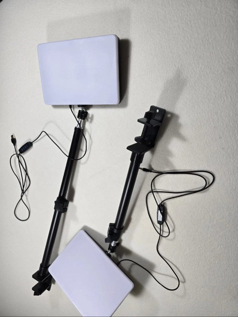 Zomei LED videolichtpaneel set 2x dimbaar USB 25,4 cm, Audio, Tv en Foto, Fotografie | Fotostudio en Toebehoren, Lamp of Flitsset