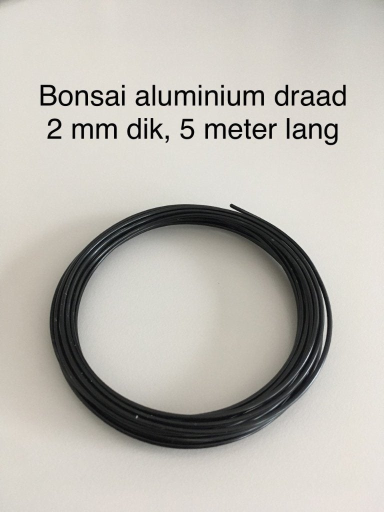 Bonsai aluminium draad 2 mm dik, 5 meter lang, Ophalen of Verzenden, Nieuw, 20 meter of meer