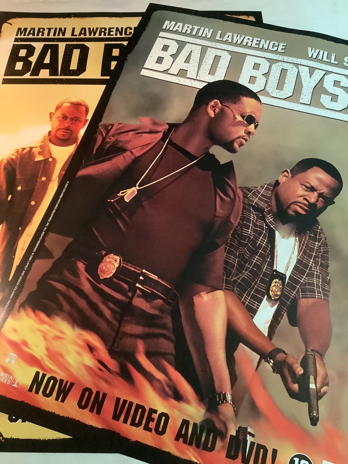 BAD BOY'S 2  VIDEO POSTERS   60-90 cm, Verzenden, Zo goed als nieuw, A1 t/m A3, Film en Tv