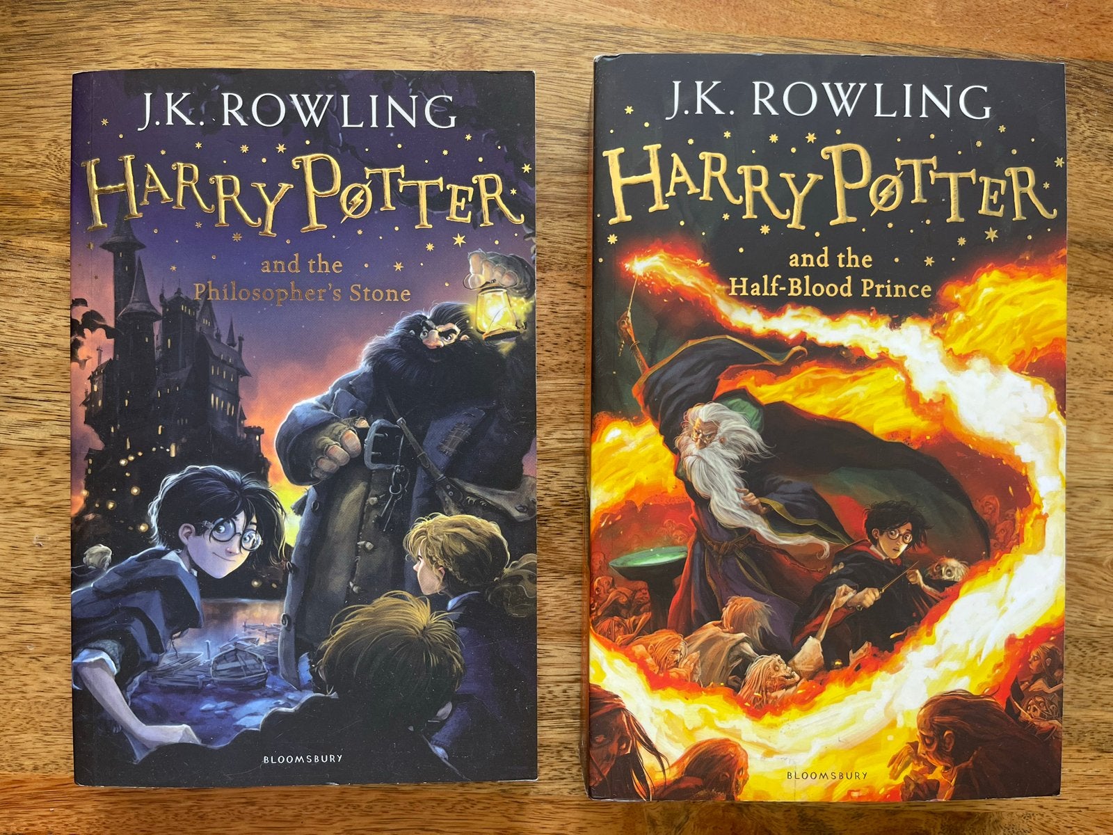 Harry Potter and the Philosopher's Stone & Half-Blood Prince, Ophalen of Verzenden, Gelezen