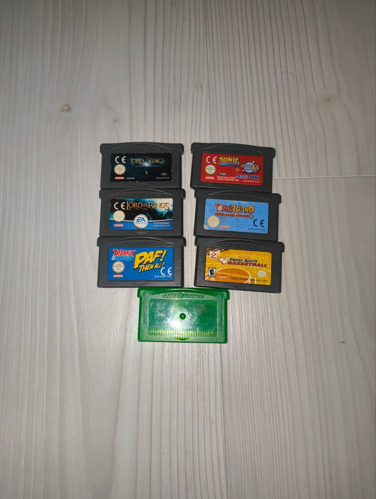 Gameboy advance spellen Sonic advance + ..., Yoshi's island, Spelcomputers en Games, Games | Nintendo Game Boy, Gebruikt, 1 speler