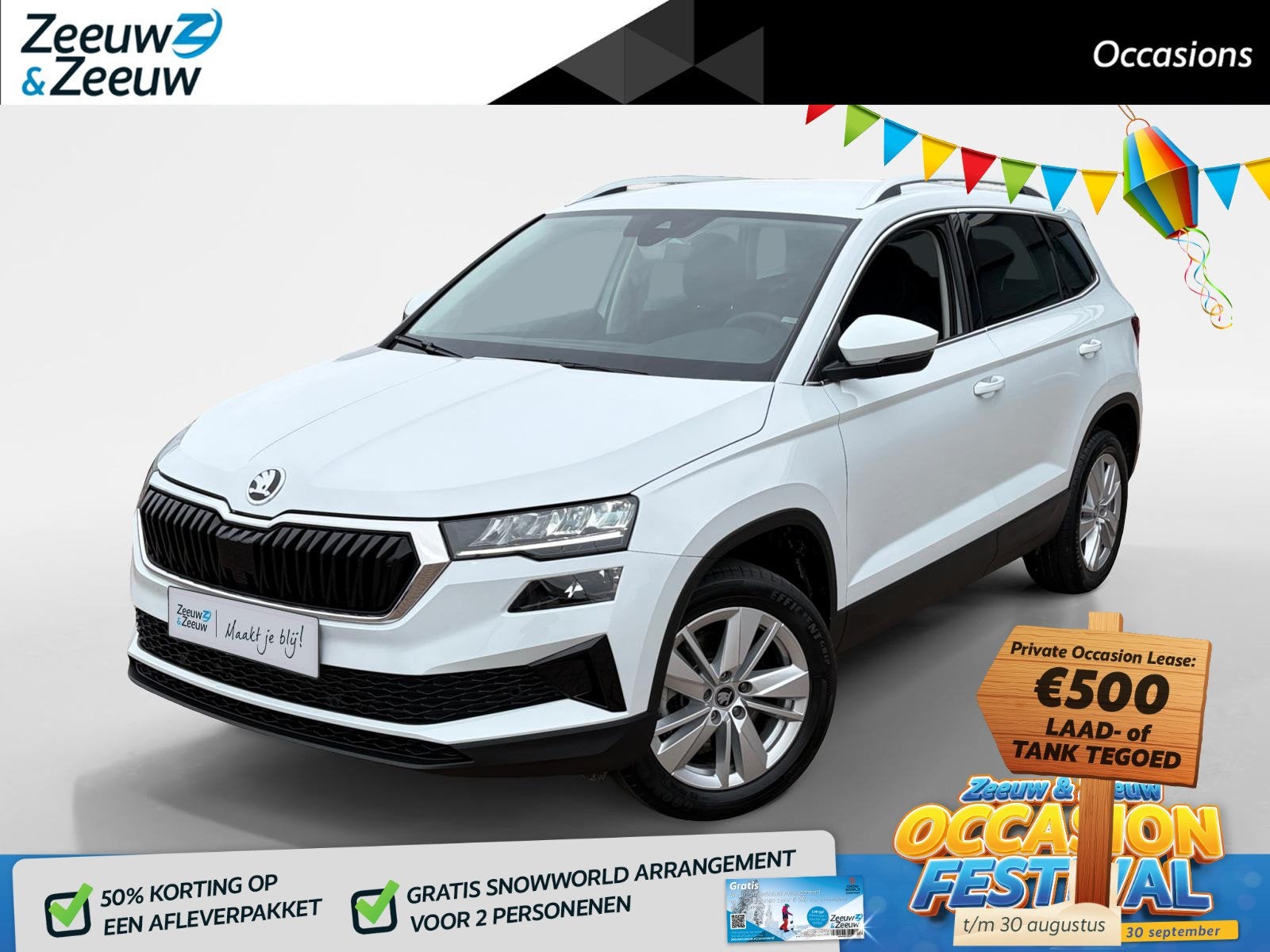 Skoda Karoq 1.5 TSI ACT Business Edition *Automaat*Navi via, Auto's, Stof, Euro 6, 4 cilinders, SUV of Terreinwagen