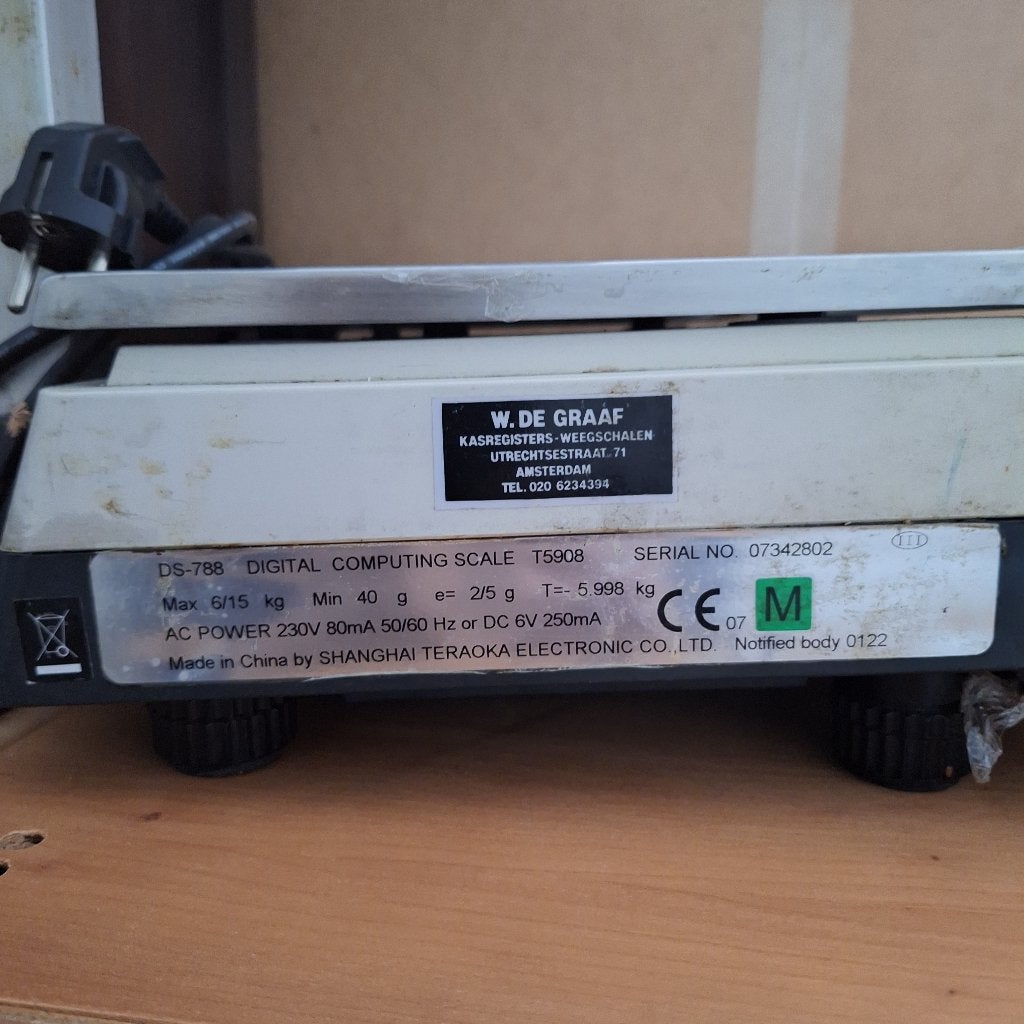 Digi DS-788 Digitale winkelweegschaal, Ophalen, Winkelweegschaal, 1 tot 500 gram, Digitaal