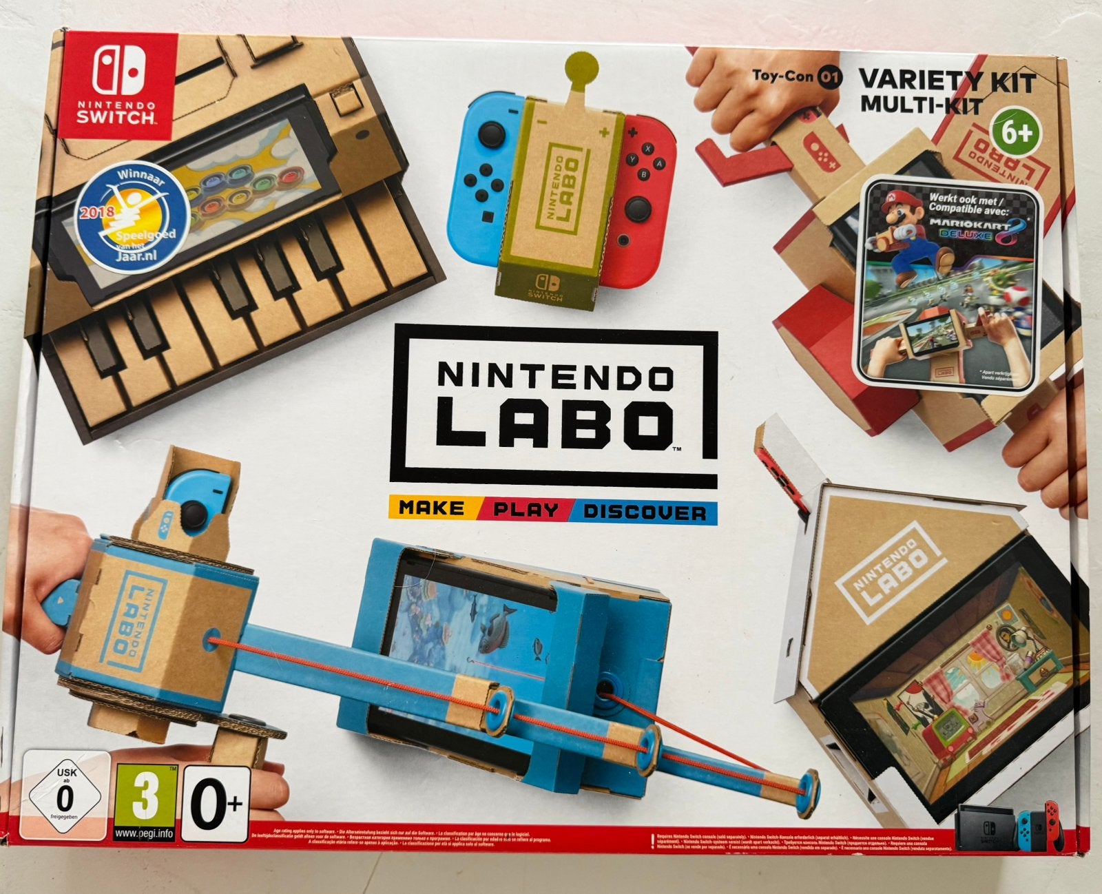 Labo Toy-Con 01: Variety Kit, Switch, 1 speler, Ophalen, Zo goed als nieuw, Vanaf 3 jaar