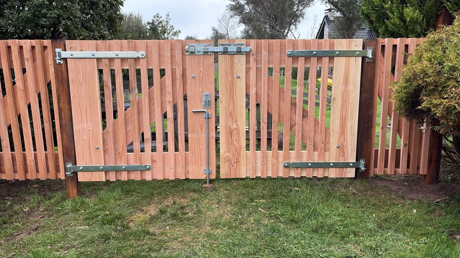 Houten tuinhek, Tuin en Terras, Ophalen, Met poort, Nieuw, Tuinhek