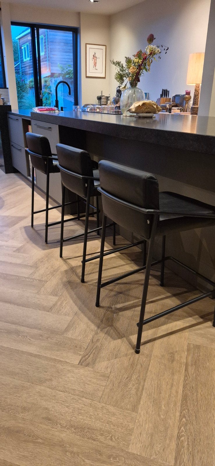 GRATIS! 6X DAMI living Barkruk LEV | Lederlook Virgin | 65cm, Huis en Inrichting, Ophalen, Gebruikt, Met voetsteun, 60 tot 90 cm