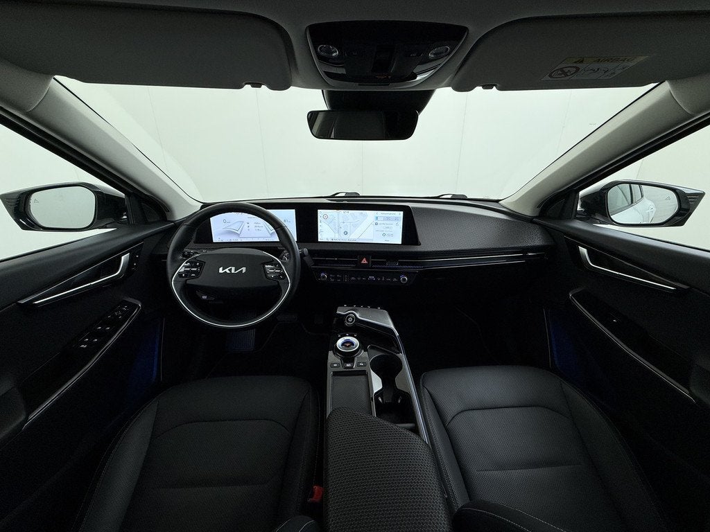Kia Ev6 Plus Advanced 77.4 kWh Leer Schuif-kanteldak Camera, Auto's, Kia, 228 pk, Achterwielaandrijving, Gebruikt, Zwart