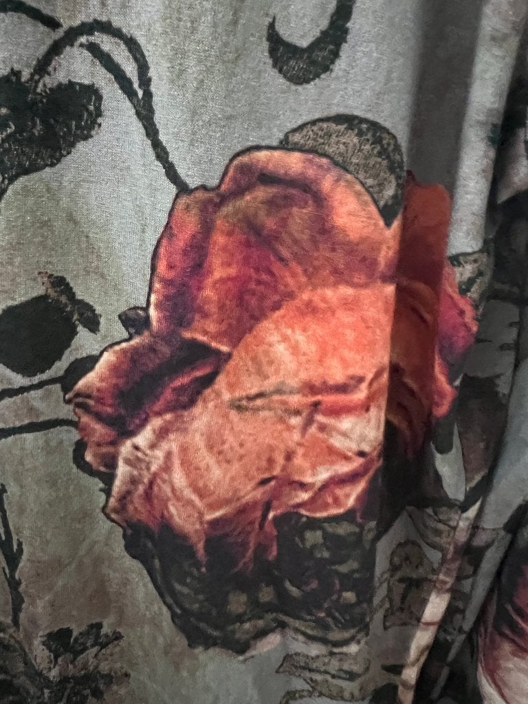 NIEUW Les Bleus shirt top maat 42-44 bruin met peach, Maat 38/40 (M), Bruin, Verzenden, Nieuw
