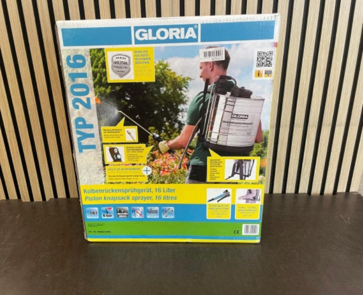GLORIA RVS rugspuit 16 liter - NIEUW in doos -, Nieuw, Ophalen of Verzenden, Gloria, Onkruidbestrijding