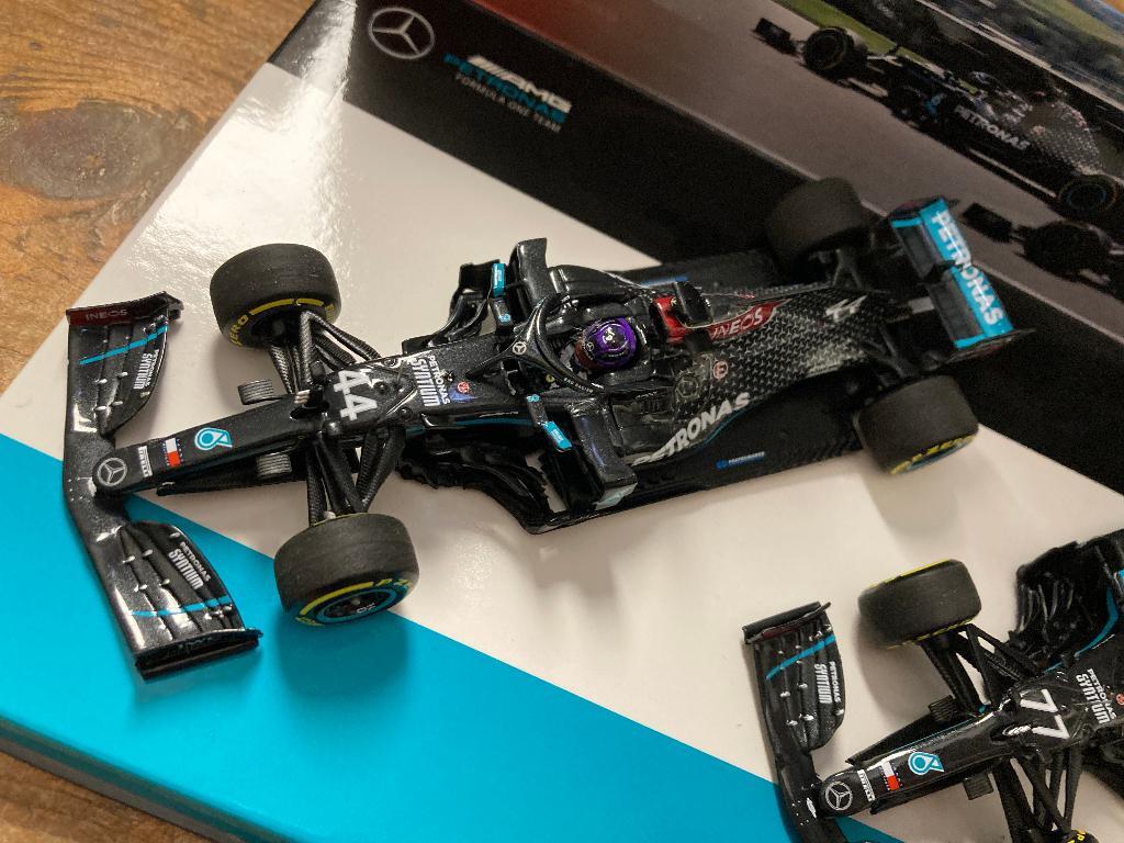 ✅ Lewis Hamilton Valtteri Bottas 1:43 Mercedes F1 W11 2020, Ophalen of Verzenden, Nieuw, Formule 1