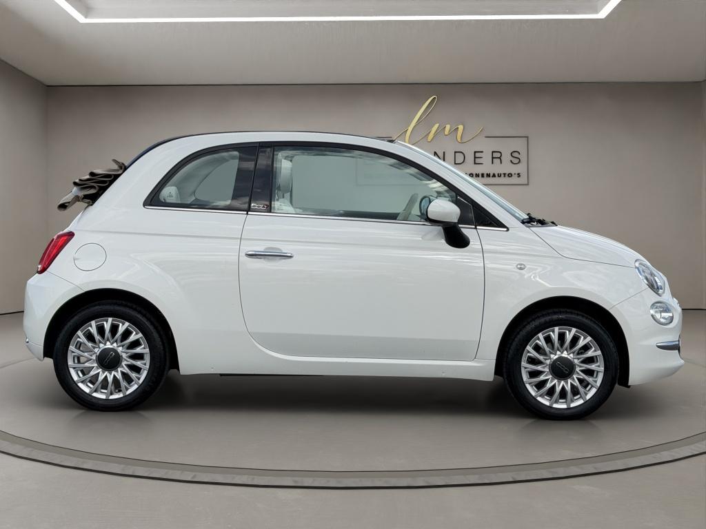 Fiat 500C 1.2 Lounge 2019 WIT | Cabriolet | Display | PDC, Auto's, Fiat, Keurmerk '100% Onderhouden', 4 cilinders, Cabriolet, 4 stoelen