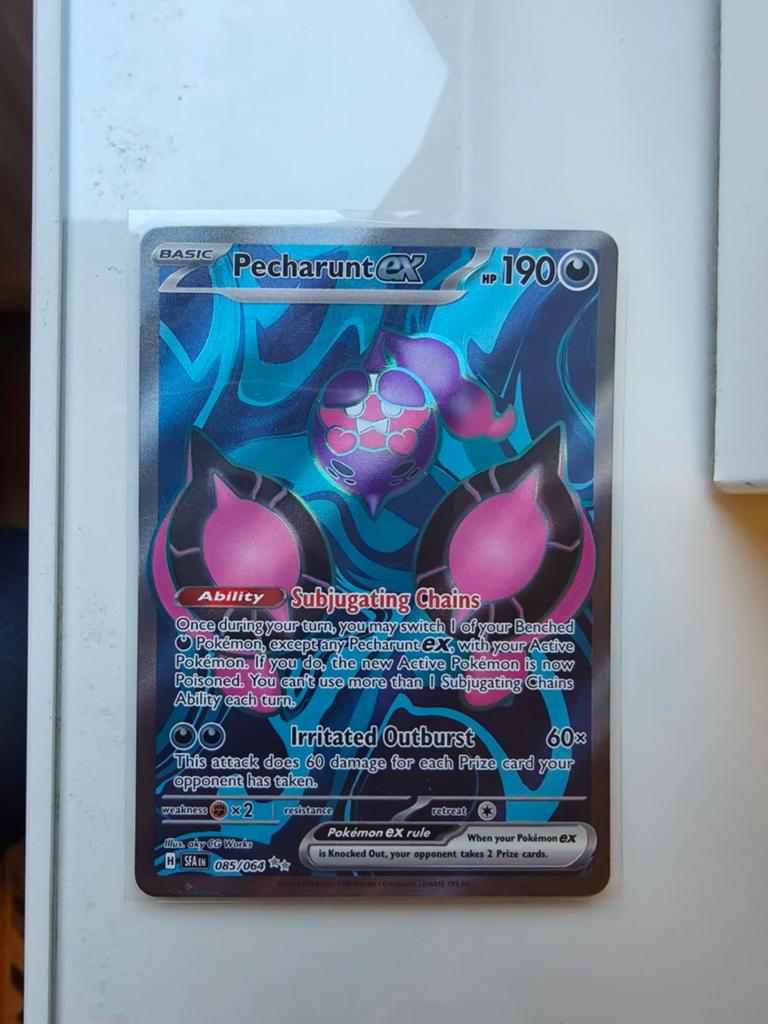Pecharunt EX 085/064 Shrouded Fable, Ophalen of Verzenden, Zo goed als nieuw