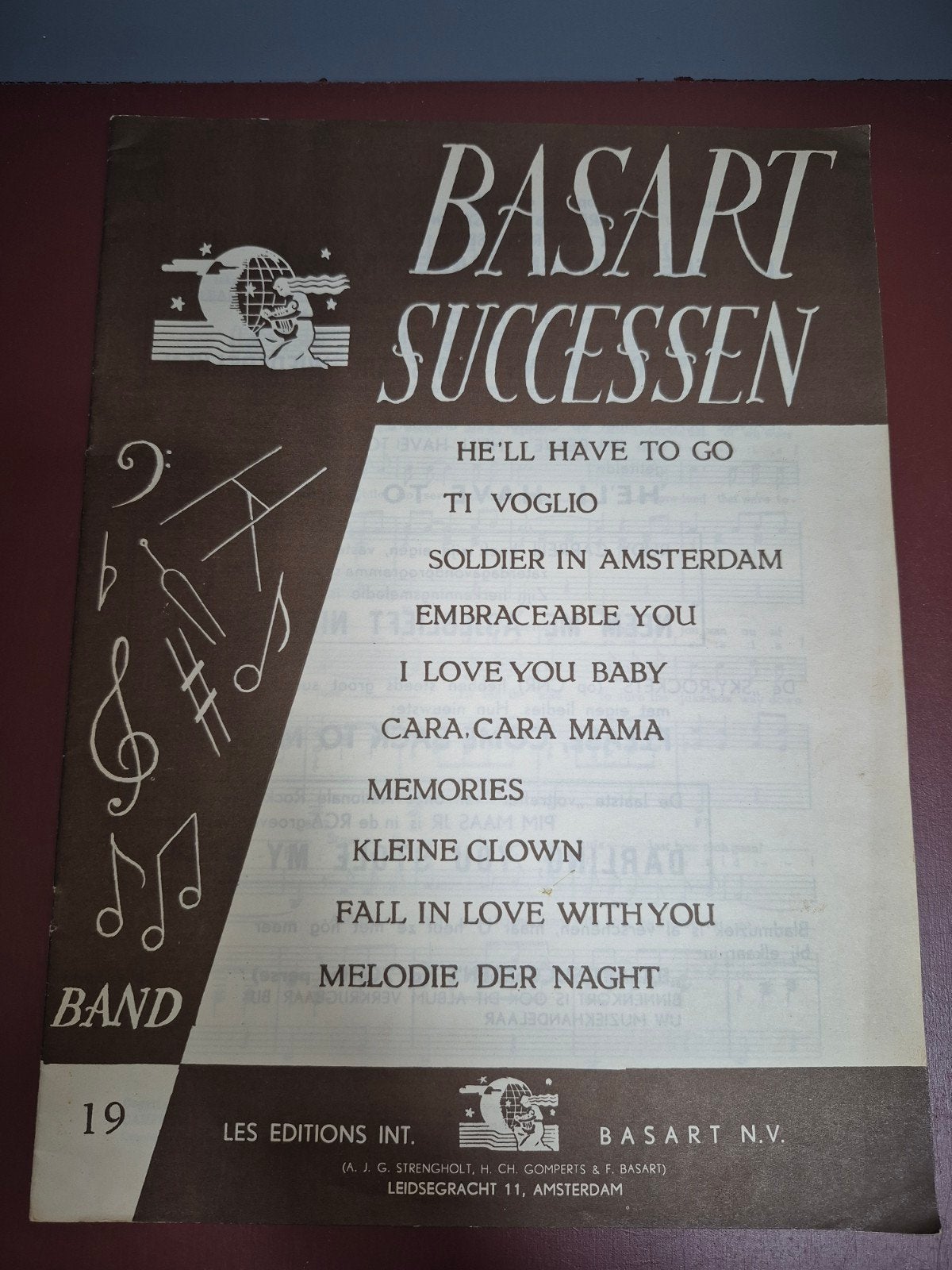 Basart Successen Band 19 - Bladmuziek, Ophalen of Verzenden