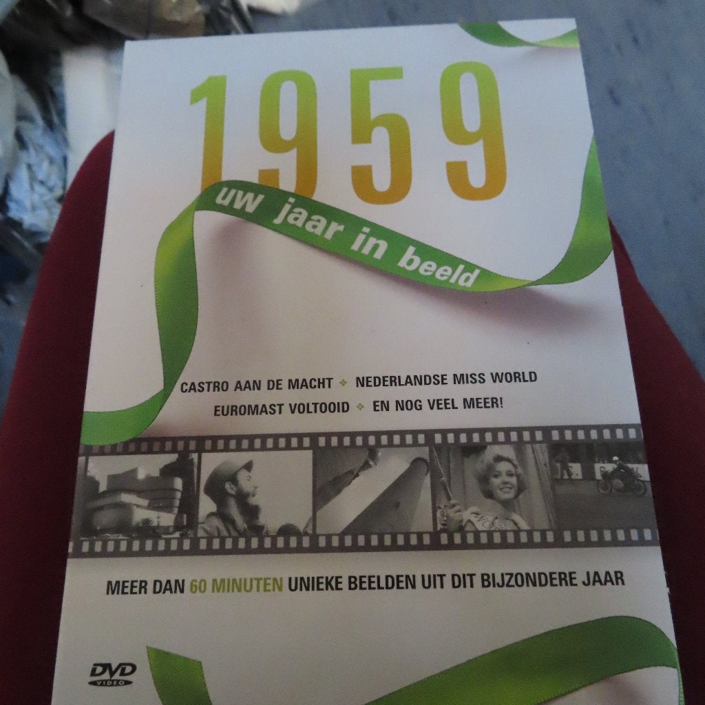 dvd uw jaar in beeld het jaar 1959 helemaal nieuw! Castro en, Alle leeftijden, Verzenden, Nieuw in verpakking