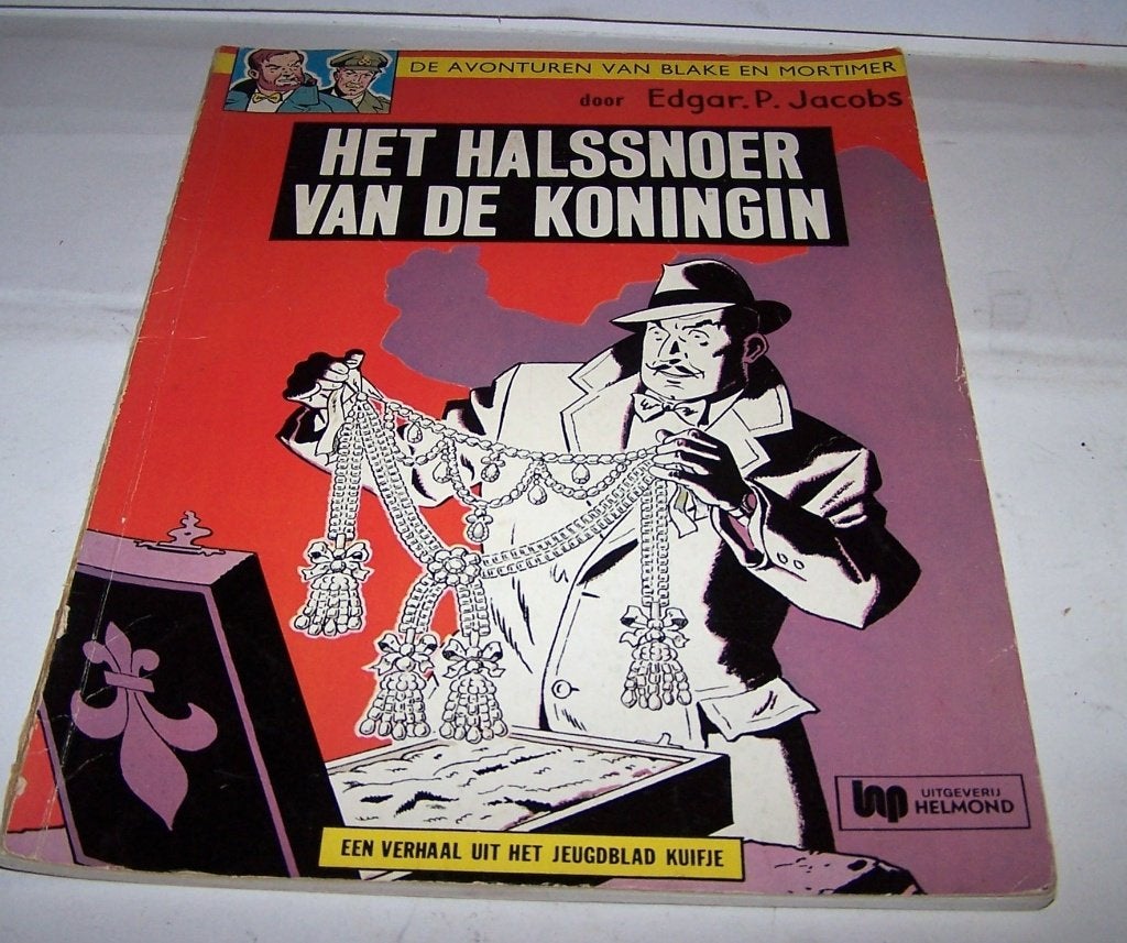 Blake en Mortimer-Het halssnoer van de Koningin. 1967. Igs., Edgar P. Jacobs, Eén stripboek, Ophalen of Verzenden, Zo goed als nieuw