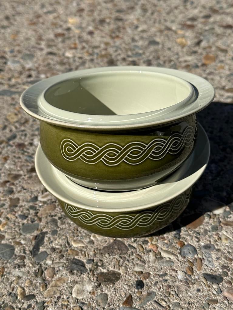 2x Cordella FRIS Edam aardewerk schaaltjes frisgroen, Ophalen of Verzenden