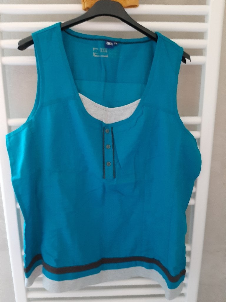 Nieuw Cecil top/hemd, kleur: azuurblauw, maat: XXL., Blauw, Maat 46/48 (XL) of groter, Nieuw, Ophalen of Verzenden