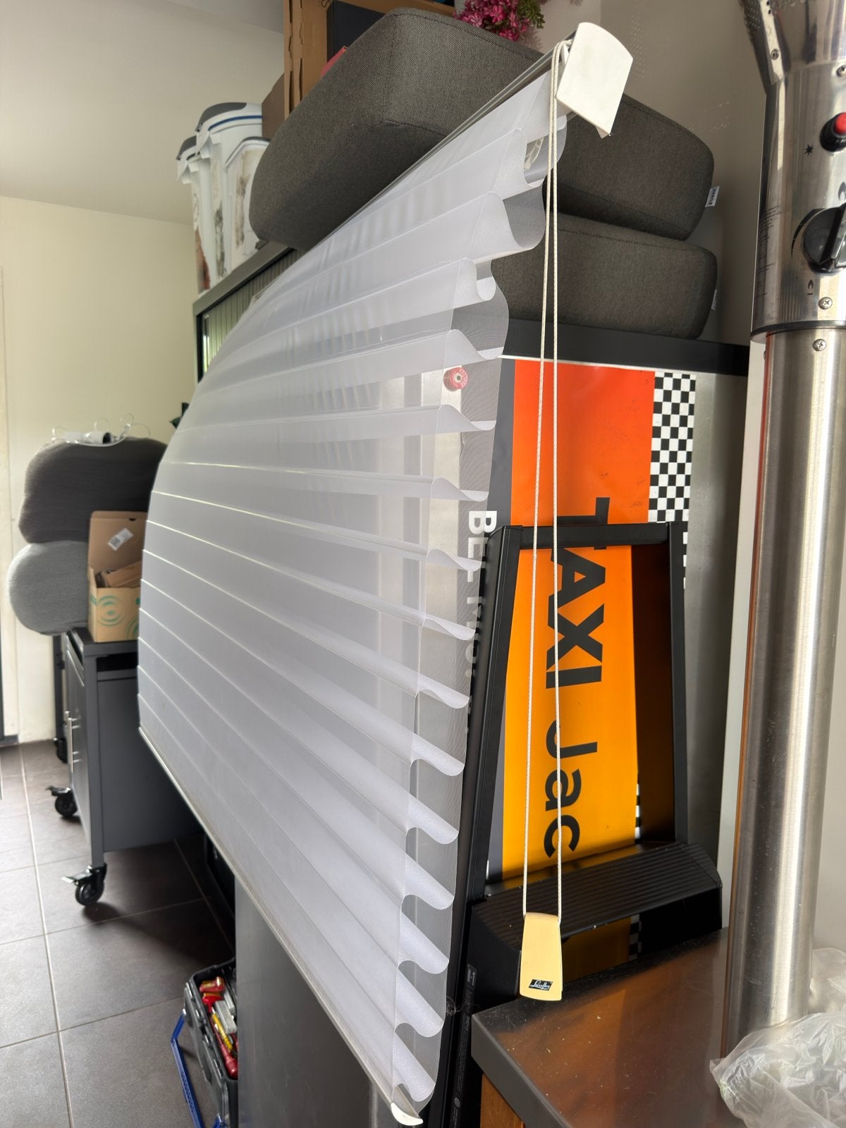Luxaflex raambekleding 125x115 cm, Jaloezie, Gebruikt, Wit, Ophalen of Verzenden