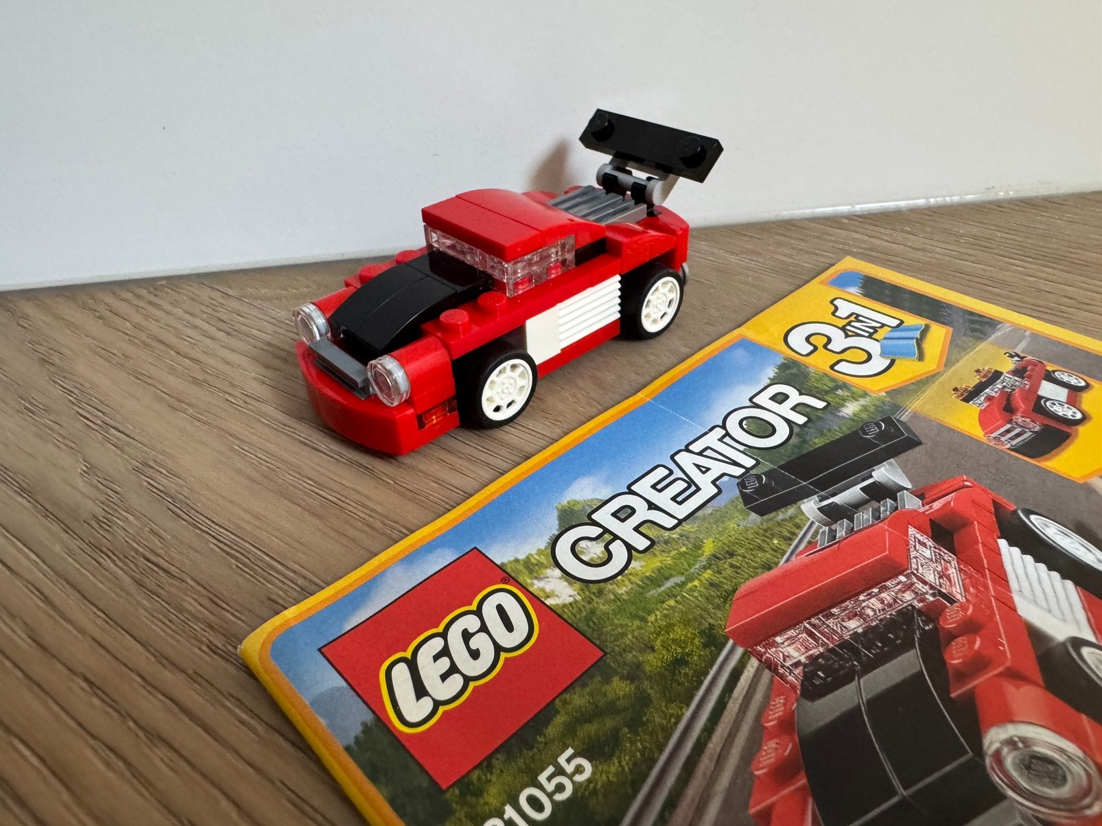 100% compleet Lego Creator 3in1 31055 Red Racer, Lego, Ophalen of Verzenden, Zo goed als nieuw, Inclusief instructies