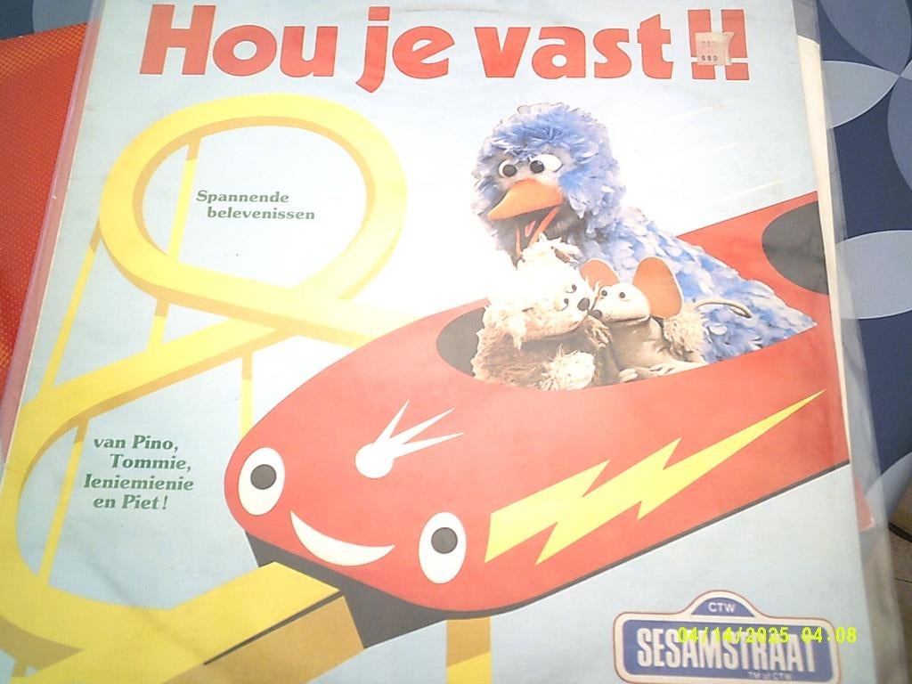 Sesamstraat – Hou Je Vast/vinyl lp -1982-ZGST, Cd's en Dvd's, Vinyl | Kinderen en Jeugd, Zo goed als nieuw, 3 tot 5 jaar, 6 tot 9 jaar