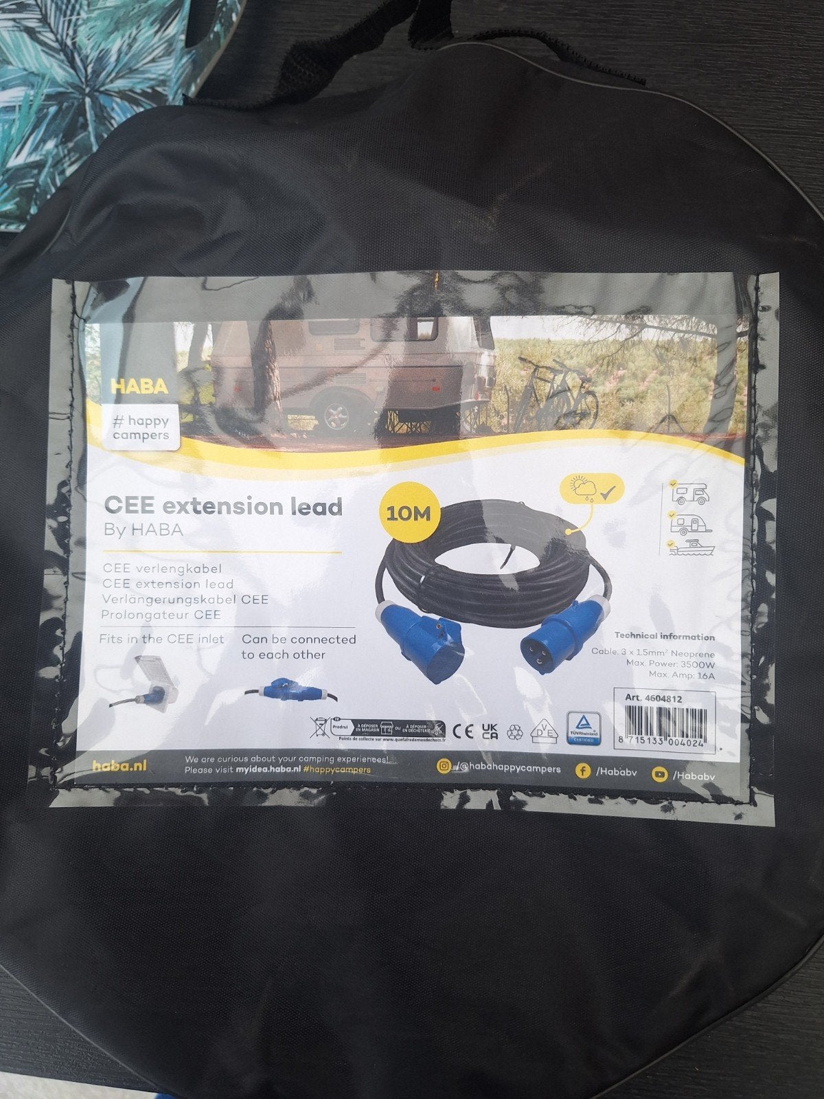 Haba verlengkabel 10 meter, Ophalen