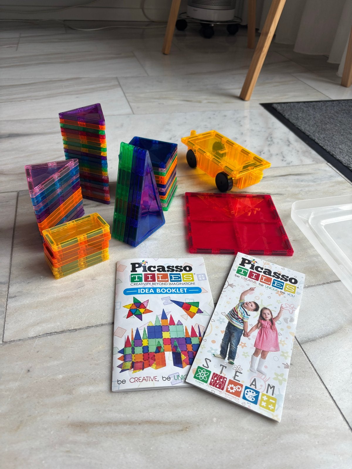 Picasso Tiles Magnetisch Set 63-delig, Kinderen en Baby's, Ophalen, Gebruikt, Overige merken